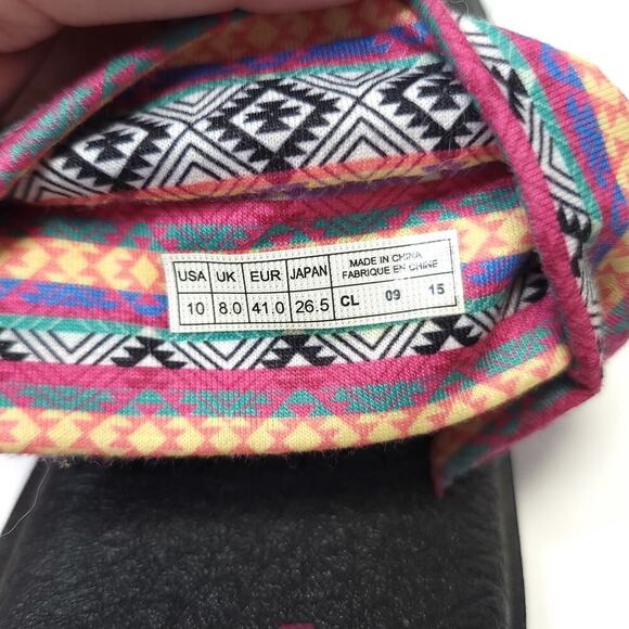 Sanuk Womens Size 10 Yoga Mat Slingback Flip Flop Sandals Bright Aztec Print​ - Picture 10 of 11